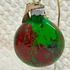 Hand Painted Glass Ornament